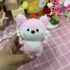 Cáo Hồng handmade móc thủ công từ len Milk Cotton cao cấp
