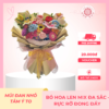 Bó Hoa Len Mid Đa Sắc handmade móc thủ công từ len Milk Cotton cao cấp