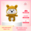 Hổ Tiger Vàng handmade móc thủ công từ len Milk Cotton cao cấp